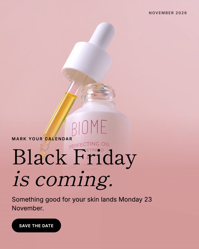 Biome teaser ad